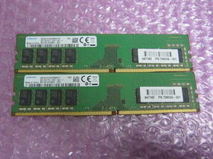 R009★SAMSUNG DDR4 PC4-2400T-UA2-11 8GB×2　計16GB 動作品