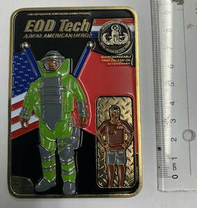 爆発物処理班 米軍 Explosive Ordnance Disposal (EOD) Technicians ミリタリーチャレンジコイン限定品 コレクターズ 新品　空軍限定品