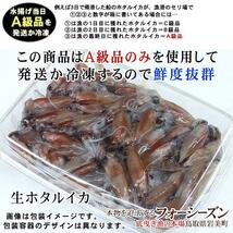 即決【3月下旬4月中旬頃から予約順に出荷】ホタルイカ2024年新物 2kg(500ｇ× 4p)【冷凍】鳥取県産ほたるいか蛍烏賊/他同梱不可_画像3