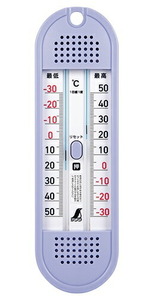 在庫 ゆうパケ可 シンワ 温度計 D-11 最高・最低 ワンタッチ式 72701 本体サイズ220x65x23mm 最高・最低温度の確認と現在温度の測定可能