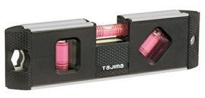 ゆうパケ可 タジマ オプティマレベル170 シルバー OPT-170S 銀 長さ170mm 磁石付携帯型アルミ製水平器 TJMデザイン 162922 。