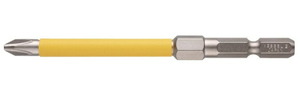 ゆうパケ可 ベッセル 被覆チューブ スパナ掛け付ビット 1本 USB162100S8 電ドラボール用 替ビット +2xφ6x100mm 。