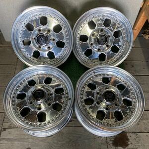 CENTER LINEホイール 2ピース 16インチ 16×8J OFF;+23 PCD;139.7-6H ハブ径;約110mm 傷あり、ガリ傷あり、錆びあり 4本 