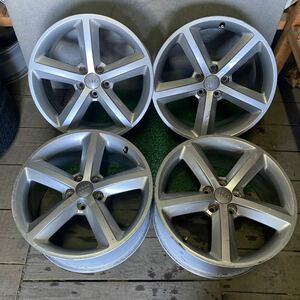 アウディ純正ホイール 18インチ 18×8J OFF;+47 PCD:112-5H ハブ径;約66mm 傷あり、ガリ傷あり、錆びあり 4本 