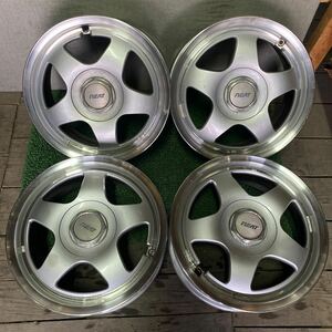 REATホイール マルチホイール 15インチ 15×6.5J OFF;+43 PCD;100-5H 114.3-5H ハブ径;約66mm 傷あり、ガリ傷あり、錆びあり 4本 