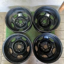 鉄スチールホイール 16インチ 16×6J OFF;+45 PCD:114.3-5H ハブ径;約66mm 傷あり、錆びあり 4本 セレナ装着可_画像8