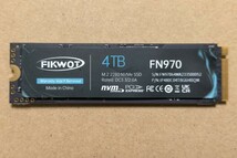 Flkwot FN970 高速PCIe4.0 M.2 NVMe 2280 サイズ SSD 4TB 1枚_画像1