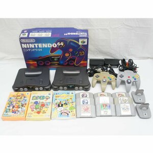 1円【ジャンク】 任天堂 他/NINTENDO 64本体2台＋ソフト12本セット/05