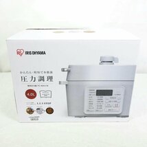 1円【未使用】 アイリスオーヤマ/電気圧力鍋/PC-MA4-W/70_画像1