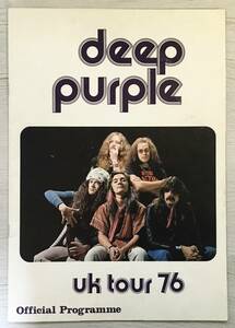 DEEP PURPLE TOUR 76 プログラム　UK製　全10ページ