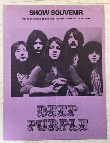 DEEP PURPLE 1972 プログラム UK製