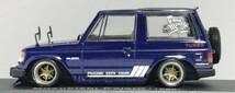 1/43 ノレブ Mitsubishi Pajero (1982）改 アルミ 深リム ローダウン 改造 パジェロ F/Rスポイラー デカール カスタム 国産名車 アシェット_画像7