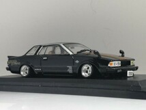 1/43 ノレブ Nissan Gazelle (1979）改 アルミ 深リム ローダウン 改造 ガゼール F・Rスポイラー デカール マフラー カスタム 国産名車 _画像3