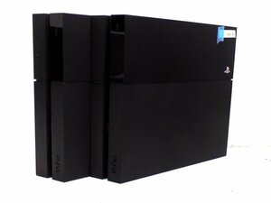 動作品◆SONY/PS4 2台 まとめ売り/CUH-1000A/CUH-1100A◆500GB プレステ4 本体のみ 封印有 ブラック