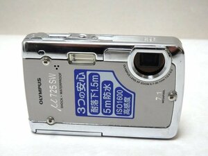 OLYMPUS オリンパス μ725SW シルバー デジタルカメラ 710万画素 本体＋バッテリーのみ