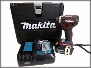 バッテリー付き/動作品 makita/マキタ◆充電式インパクトドライバ/TD172DGXAR◆18V 3.0Ah/ブラシレスモーター/APT/オーセンティックレッド