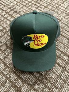 【新品】BASS PRO SHOPS メッシュキャップ キャップ バスプロ バスプロショップス 帽子 ダークグリーン dark green