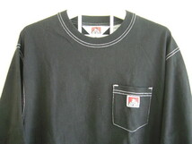 BEN DAVIS ベンデイビス ロンT BASIC POCKET L/S TEE サイズM 黒/ブラック ロングT 長袖Tシャツ ★★_画像3