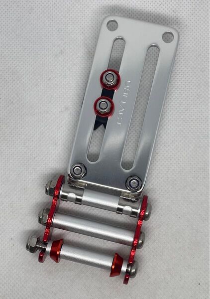ニックスダストカップ用 ニックス風チェーン(シルバー×レッド)脱着セフ付き