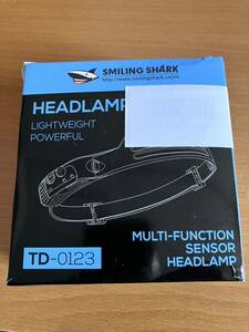 TD-0123 Smiling Shark LED ヘッドライト アウトヘッドライト 黒