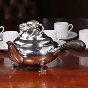 [ George * Jensen (G.Jensen)] silver bro Sam (Blossom)) teapot 2D selling price Y2,200,000-. top class tea wear 