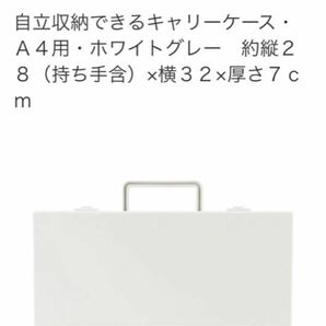 無印良品　自立収納できるキャリーケース　A4