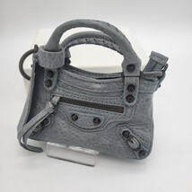 箱付き 未使用に近い BALENCIAGA バレンシアガ バッグチャーム キーホルダー キーリング_画像1