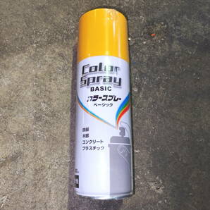 10618 未使用 カラースプレー ベーシック 6缶セット 黄 イエロー ニッペホームプロダクツ ラッカー 鉄 木 コンクリート プラスチック 塗料の画像1