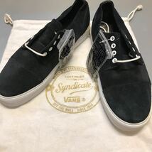 未使用！VANS SYNDICATE LO “S” デザインLuke Merier ブラック スエード サイズUS10,5(28,5cm) バンズ シンジケート 限定完売品 劇レア！_画像1