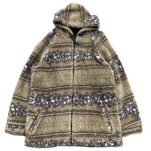 00s old Piko nordic Fleece jacket Y2K ノルディック archive Rare hoodie coat ボア miss sixty fur goa oblisk diesel destressed