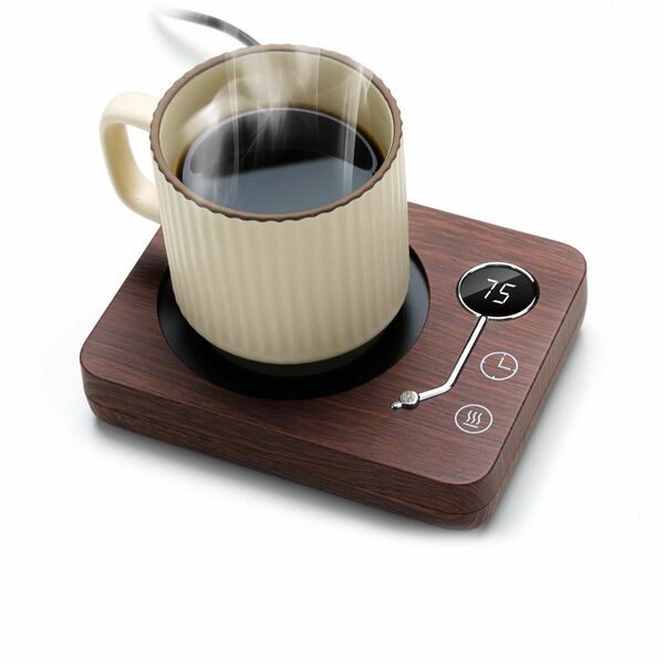 Kyerlish カップウォーマー コーヒー保温コースター マグカップ ドリンクウォーマー 重力センサー付き 静音 自動電源オフ