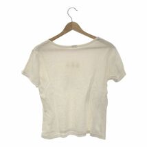 【訳アリ】 GAP ギャップ トップス Tシャツ 半袖 レディース ホワイト ロゴ入 901-2500 送料無料 古着_画像2