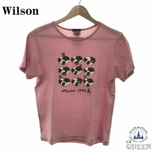 【訳アリ】 Wilson ウィルソン Tシャツ 半袖 レディース ピンク M 901-2228 送料無料 古着