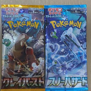 ポケモンカードゲーム スノーハザード クレイバースト 2パック