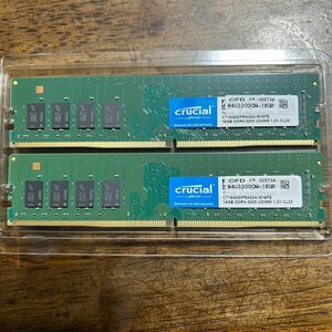 crucial W4U3200CM-16GR DDR4-3200 32GBキット(16GB2枚)ディスクトップ用 メモリ 