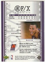 1999-00 SP AUTHENTIC ROOKIE F/X Shawn Marion RC ROOKIE #/1500_画像2