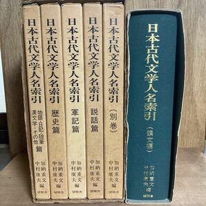 日本古代文学人名索引