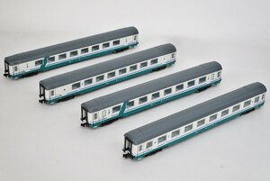 イタリア国鉄 急行列車用客車4両組【ジャンク】jsn020510