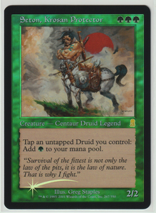 Magic:The Gathering/ODY クローサの庇護者シートン Seton, Krosan Protector/英1 FOIL