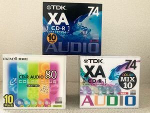 TDK 録音用 CD-R CD-R AUDIO 74 カラーMIX/ maxell 音楽用 CD-R AUDIO 80 COLOA CLUB 5色カラーMIX/30packセット