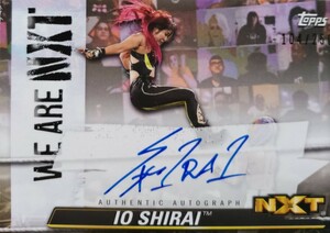 topps WWE 女子プロレスカード / 紫雷イオ 直筆サインカード 250枚限定 ダメージCTRL (検/true heart/ambitious/stardom/BBM/イヨ・スカイ)