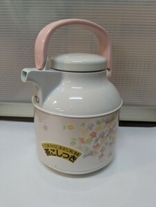 【未使用】茶こし付き和風ポット　ZOJIRUSHI　AFN-A10　1L　象印　花ごころ　元箱 タグ付