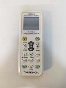 エアコン用ユニバーサルマルチリモコン　CHUNGHOP　K-1028E　