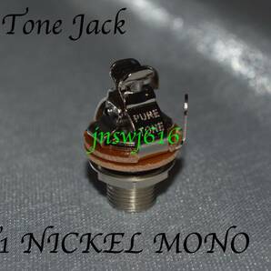 Pure Tone Jack PTT1 ニッケル NICKEL モノラル mono ジャック ギタークラフト guitar bass ギター ベース スイッチの画像2