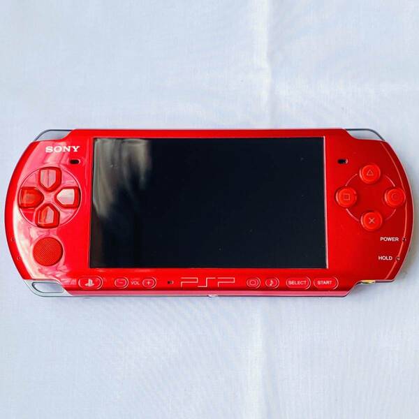 【極美品】SONY ソニー プレイステーション ポータブル 本体のみ PSP-3000 PSP3000 レッド 中古 動作確認済み 現状品