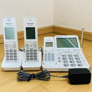 Panasonic パナソニック コードレス電話機 RU・RU・RU ルルル 親機 VE-GD72DW 受話子機 KX-FKD353-W 子機（2台） KX-FKD506-W 中古 現状品