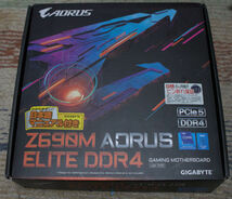 GIGABYTE Z690M AORUS ELITE DDR4 LGA1700対応 intel Z690チップセット搭載MicroATXマザーボード_画像1