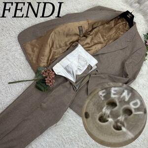 FENDI フェンディ メンズ Mサイズ パンツ スーツ セットアップ カシミヤ