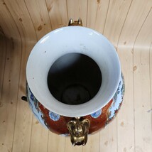 大型花瓶 花器 壺 花入れ 陶器製_画像9