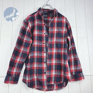 【美品】ボタンダウン シャツ メンズ チェック柄 サイズ38(M)